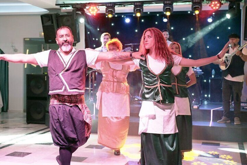 Traditional Greek Night live Music & Dinner Show in Santorini