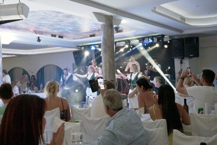 Traditional Greek Night live Music & Dinner Show in Santorini