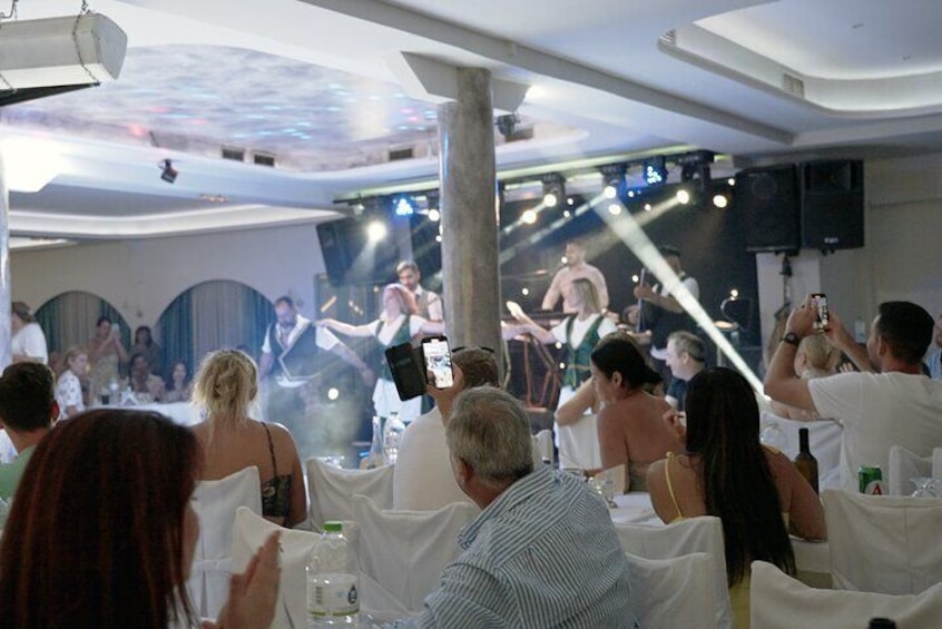 Traditional Greek Night live Music & Dinner Show in Santorini