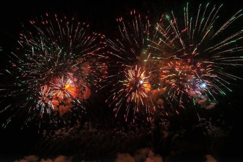 Destin Harbor Firework Show by Boat