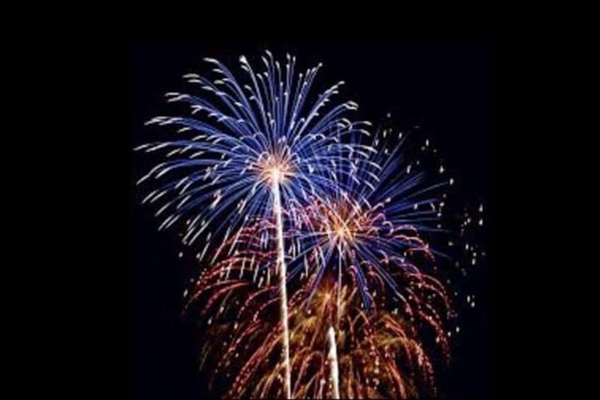 Destin Harbor Firework Show by Boat