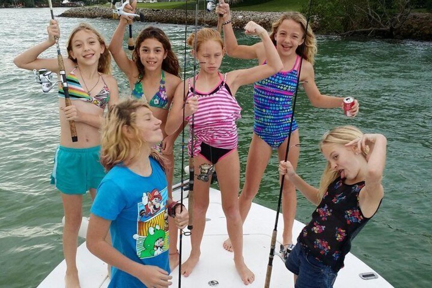 Kids having a blast on a birthday trip