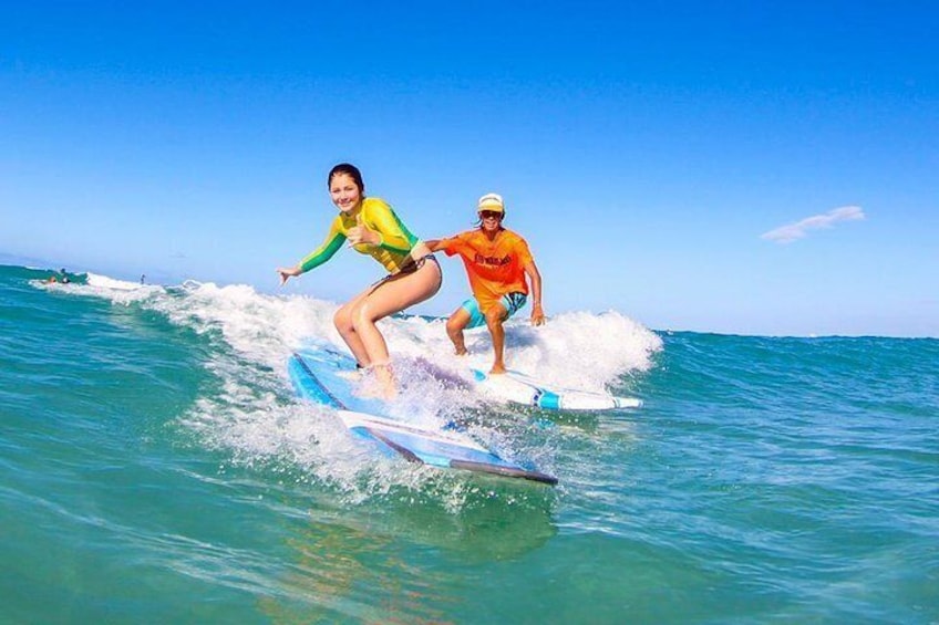 Learn to surf in WAIKIKI