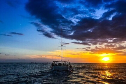 Sonnenuntergangstour nach Playa Fantasia mit dem Sealounge-Katamaran