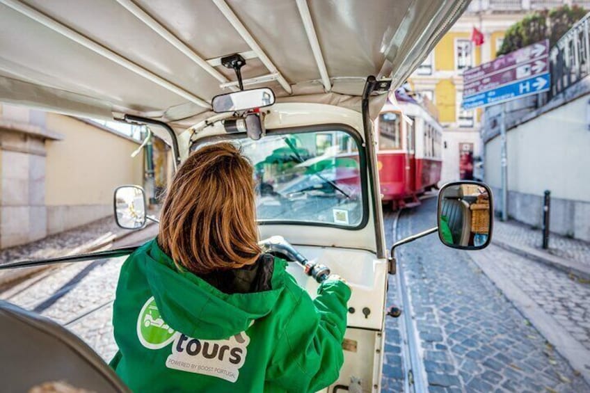 Tuk tuk guided tour in Lisbon.