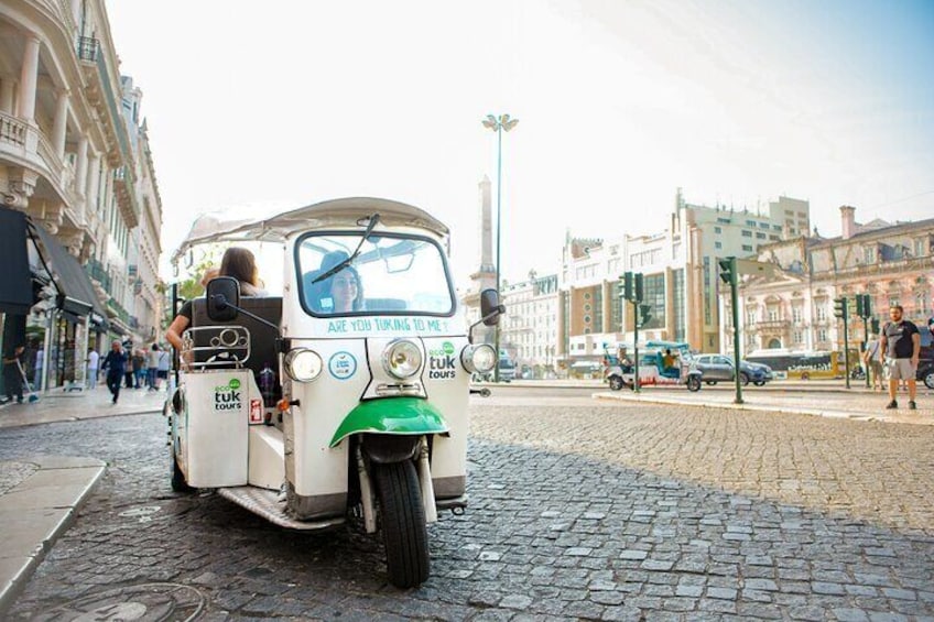 Tuk tuk guided tour in Lisbon.