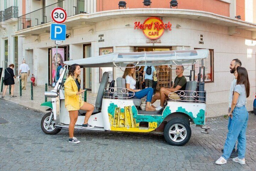 Tuk tuk guided tour in Lisbon.