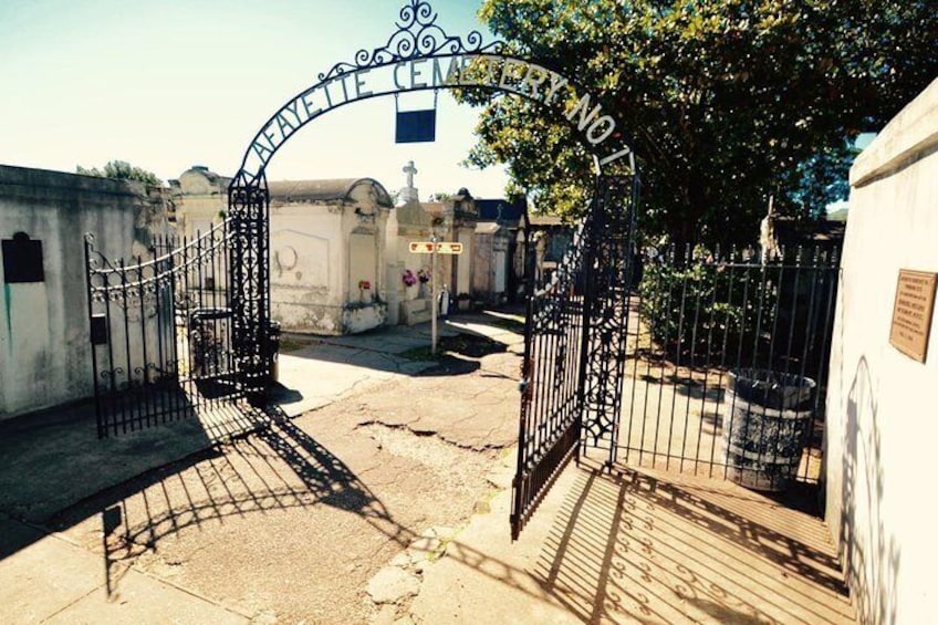 Lafayette Cemetery #1 gate