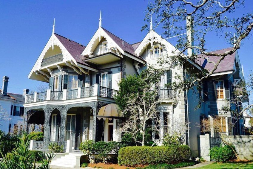SWISS CHALET STYLE OF THE EUSTIS KOCH BRENNAN HOUSE, New Orleans home of Sandra Bullock