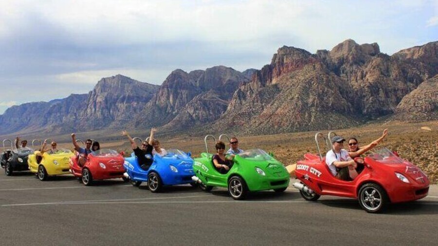 Scooter Car Tour of Red Rock Canyon with Transport from Las Vegas