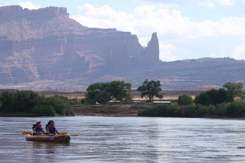 Fisher Towers in the background!