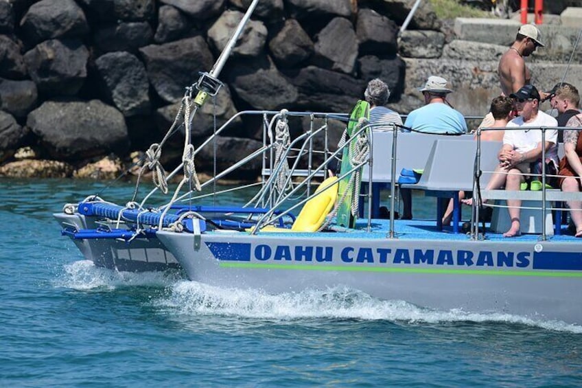 Oahu Sunset Tour on a 40 Foot Catamaran: Food and BYOB