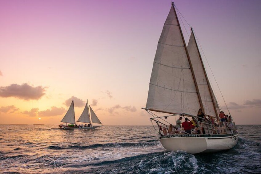 Key West Small-Group Sunset Sail with Wine