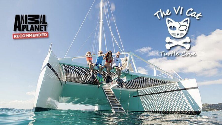 Turtle Cove Catamaran Snorkel & Sail Adventure at Little Buck Island St. Thomas