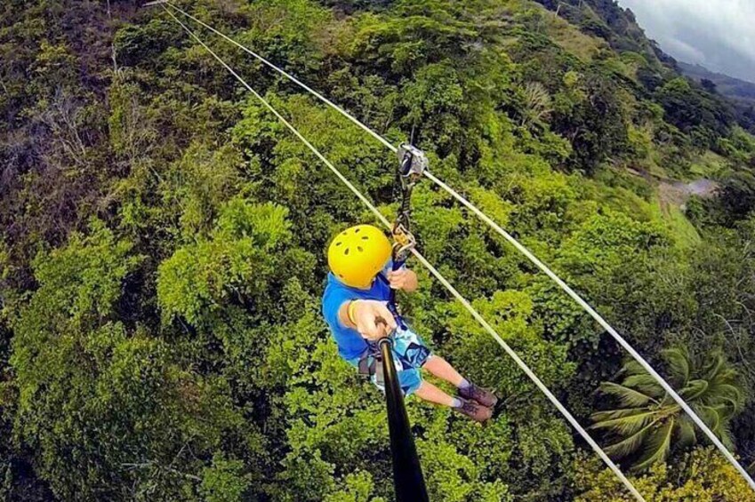 Best Waterfall Rappelling+ Zipline+Tractor Jungle Tour and Rainforest Horseback 