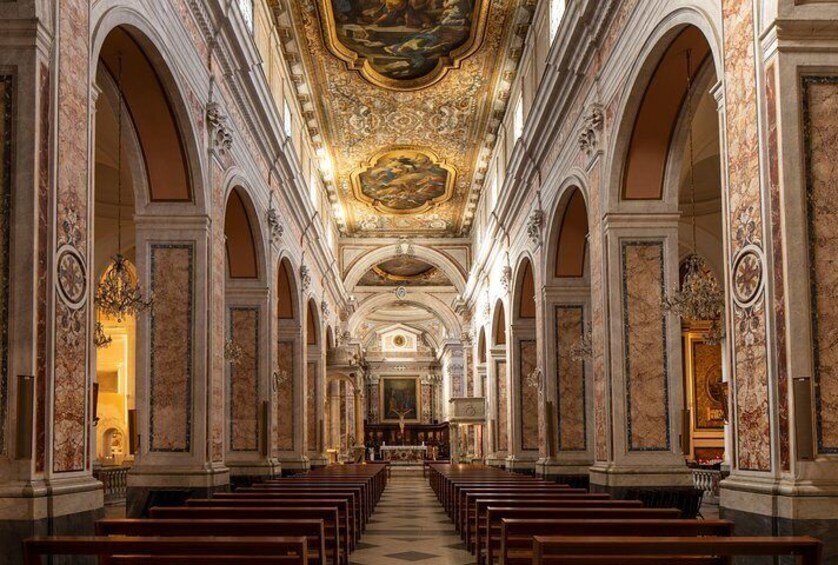 First built in the 11th century, Sorrento Cathedral was rebuilt in the 15th century in Romanesque style.