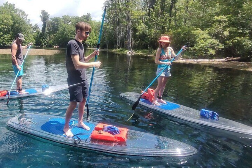 2-Hour (SUP) Clear Paddleboard & Clear Kayak Rental in Orlando