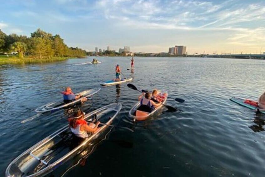 2-Hour Clear Kayak & Clear Paddleboard(SUP) Rental in Orlando