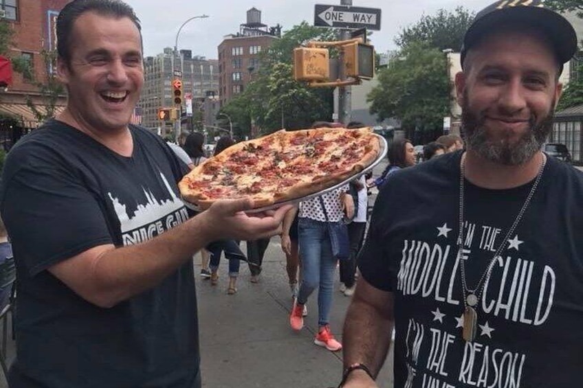 Special deliver -- the best pizza in New York City.