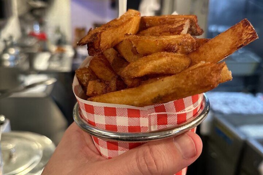 The Belgian fries at Pommes Frites may be the very best on the planet.