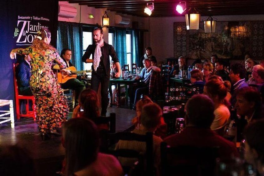 Show item 1 of 1. Skip the Line: Flamenco Show Ticket at Jardines de Zoraya, Granada