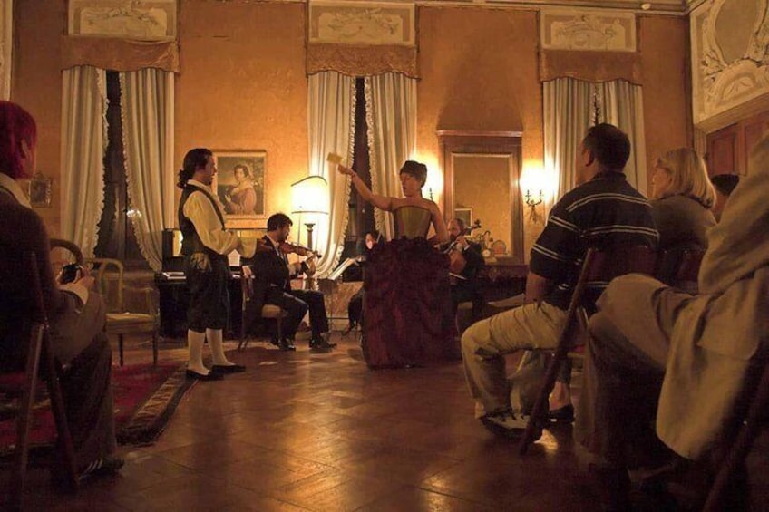 Witness an enchanting opera in an intimate palazzo setting