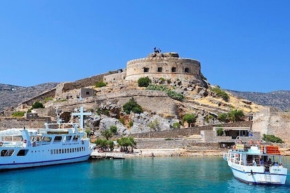 Spinalonga och Agios Nikolaos från regionen Heraklion