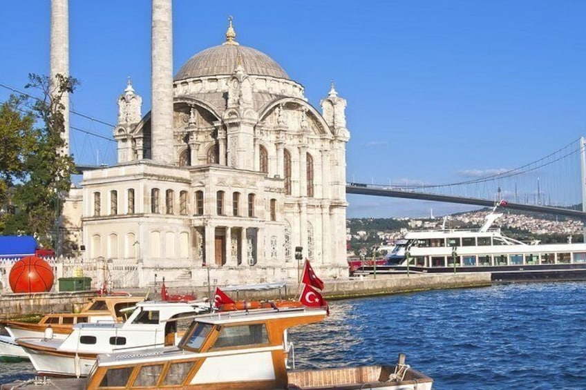 See striking palaces and monuments while cruising along the Bosphorus Strait