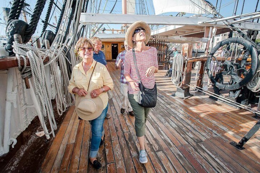 Walk the decks of the world's oldest active sailing ship, Star of India, a San Diego icon and signature vessel in the Maritime Museum collection.