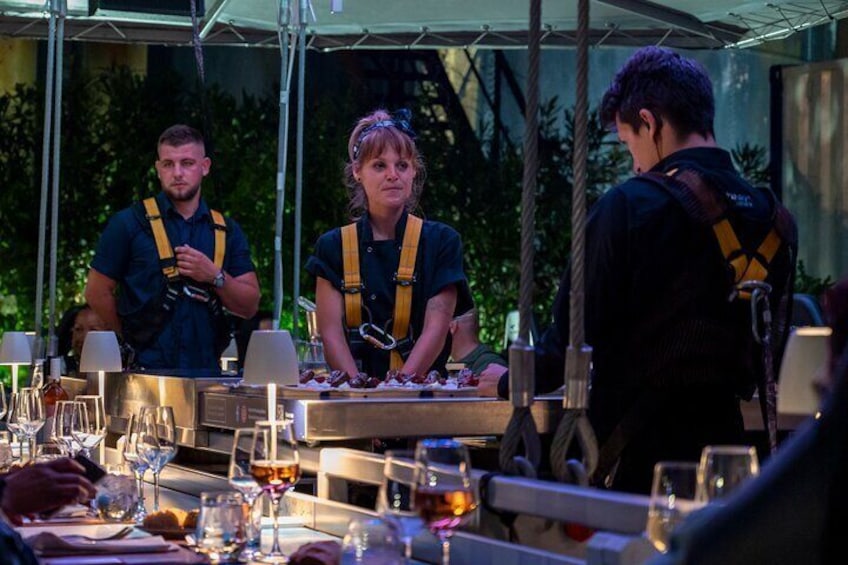 Dinner in the Sky team