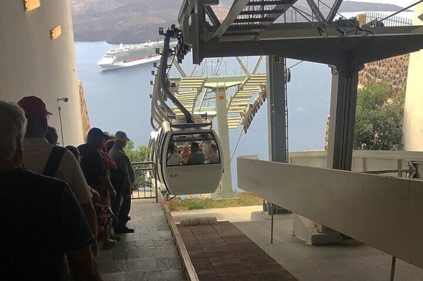 Santorini Cable Car Admission Ticket (One Way) - Lets Book Travel