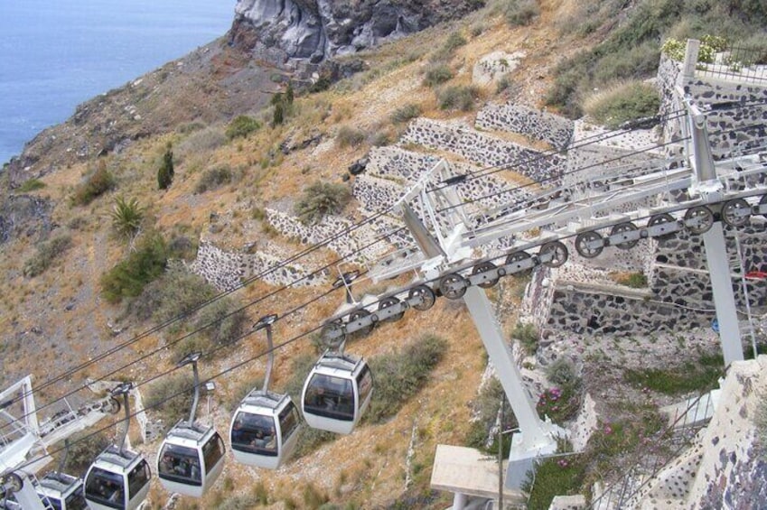 Santorini Cable Car Admission Ticket (One Way) - Lets Book Travel