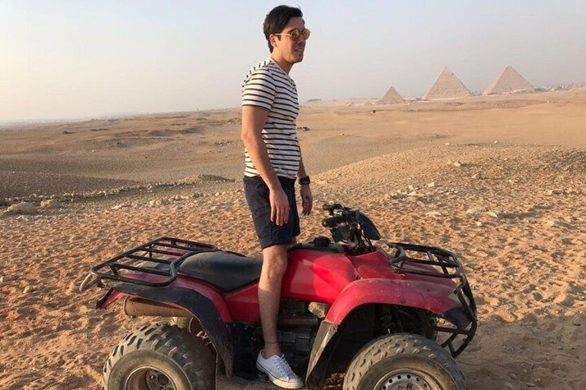 quad bike at giza pyramids 