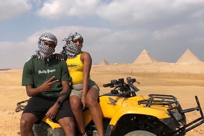 Private Tour Giza Pyramids, Sphinx with Camel Ride and Quad Bike