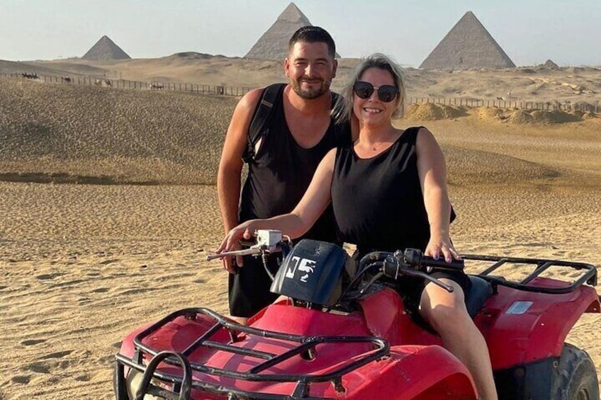 Private Giza Pyramids Sphinx Camel Ride Quad Bike Inside Pyramid