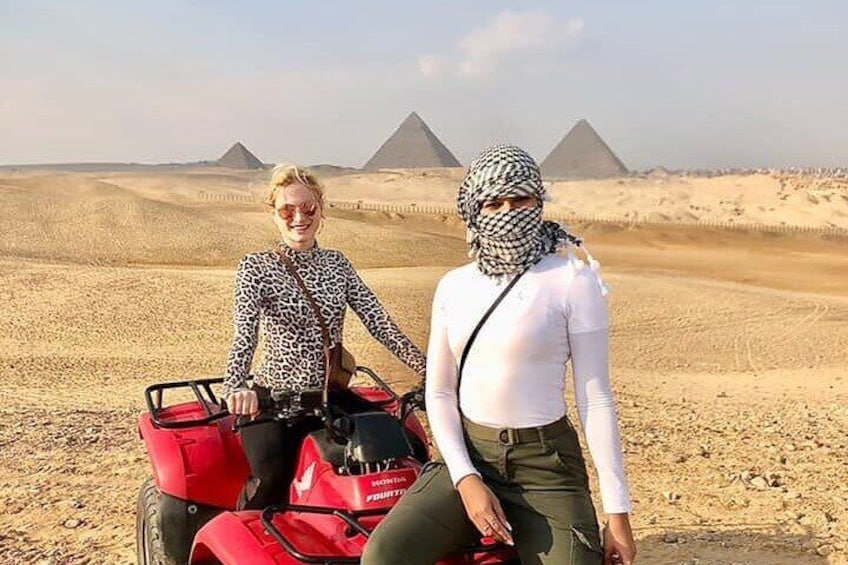 VIP Private Tour Giza Pyramids, Sphinx , Camel Ride and Quad Bike