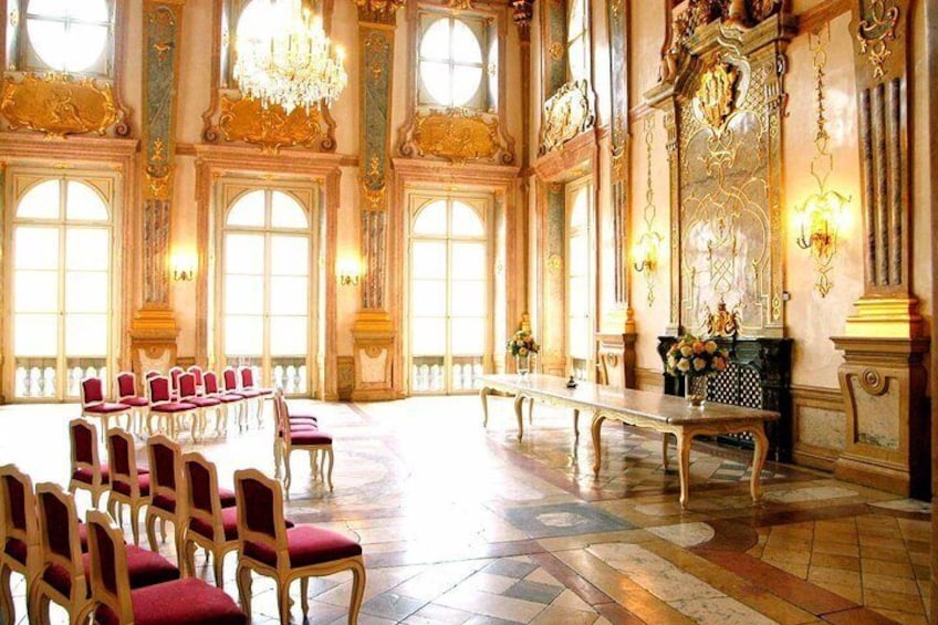 The venue: Marble Hall at Mirabell Palace