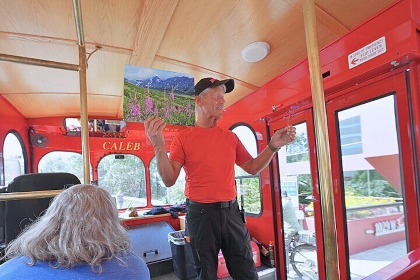 Driver Dave talks about local Alaskan flowers
