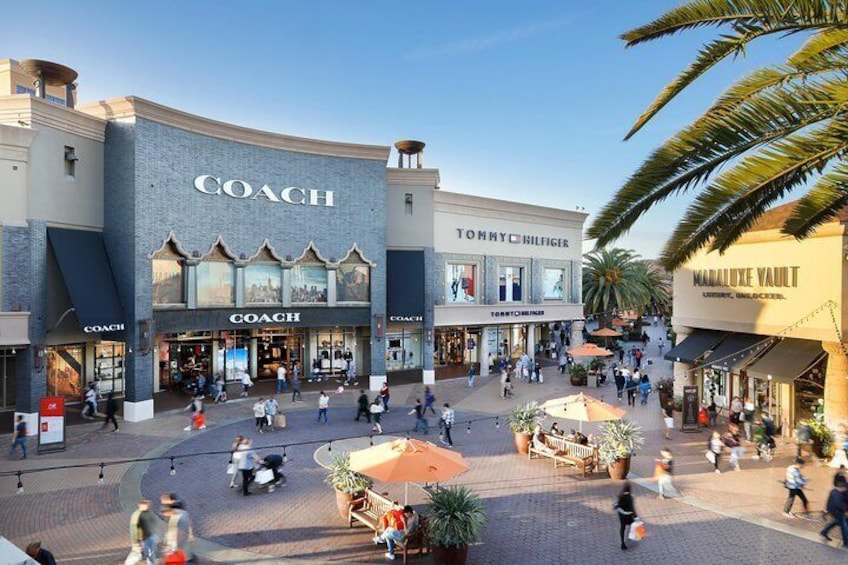 Citadel Outlets Transfer from Anaheim with VIP Lounge, storage & LAX Drop-Off