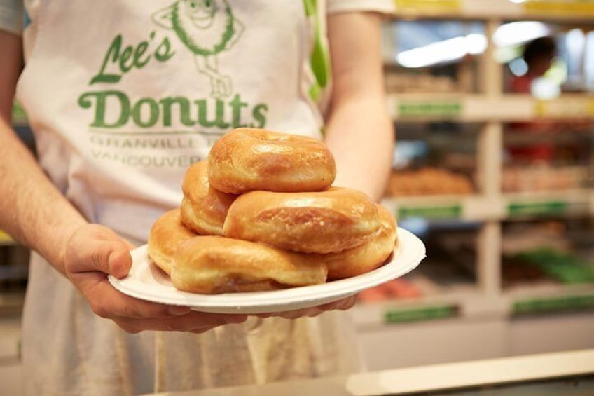 Indulge in the hot and fresh melt-in-your-mouth Lee's Donuts
