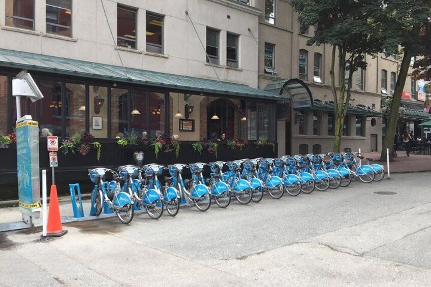 Bike rental in Gastown