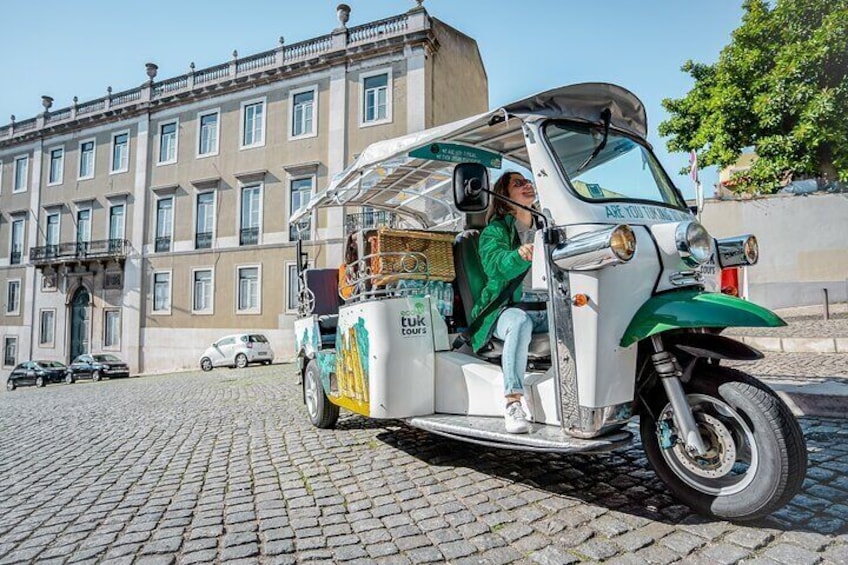 Tuk tuk guided tour in Lisbon historical center.