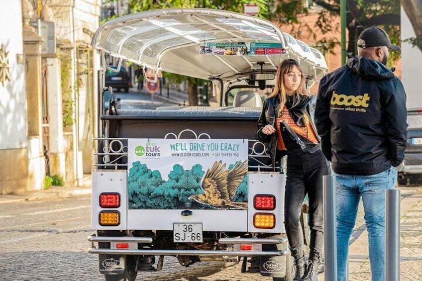 Tuk tuk guided tour in Lisbon historical center.