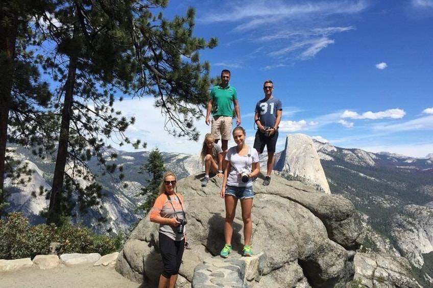 Having fun at Glacier Point!