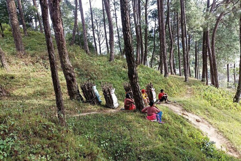 Encounter with locals while hiking 