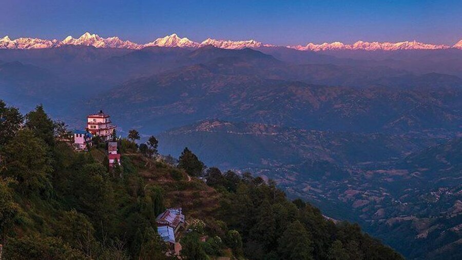 View of Himalayan Range from Nagarkot