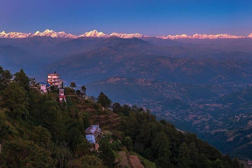 View of Himalayan Range from Nagarkot