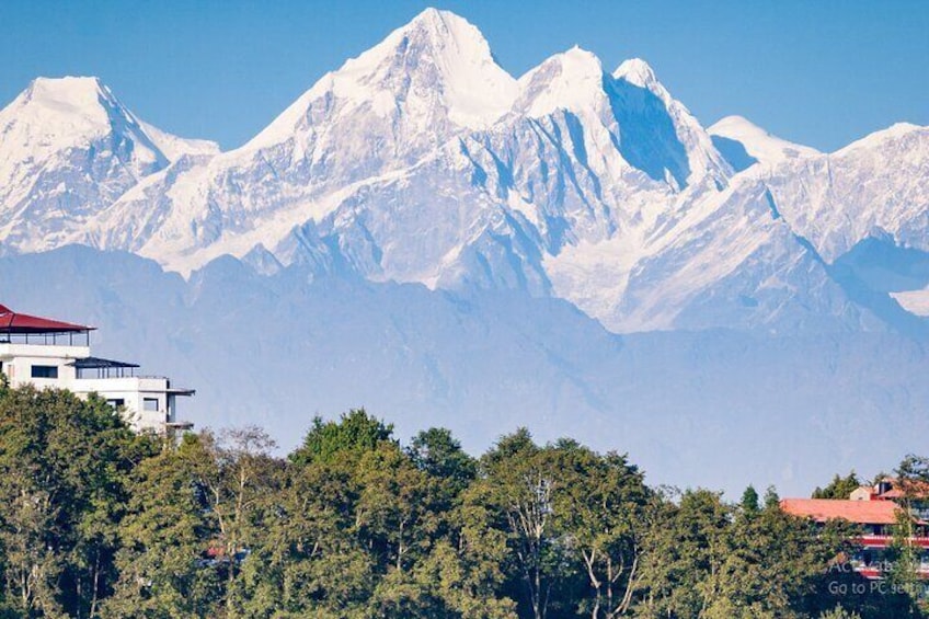 View of Himalayan Rage from Nagarkot