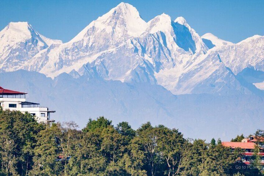 View of Himalayan Rage from Nagarkot