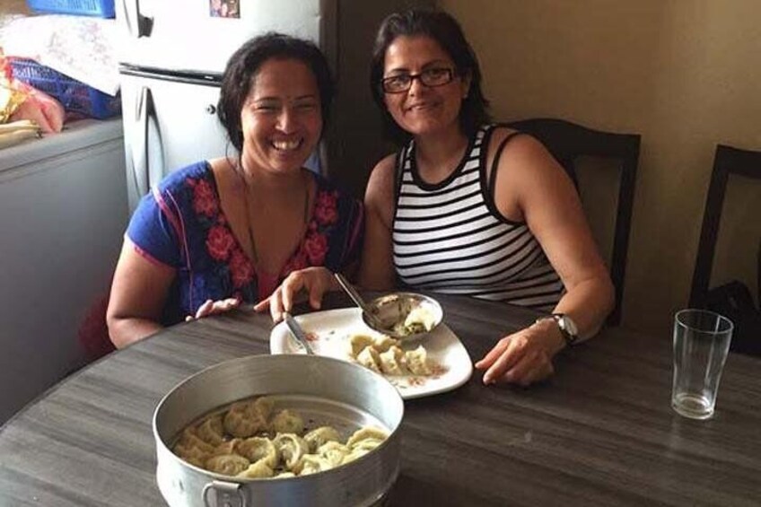 Cooking Momo with Kalpana